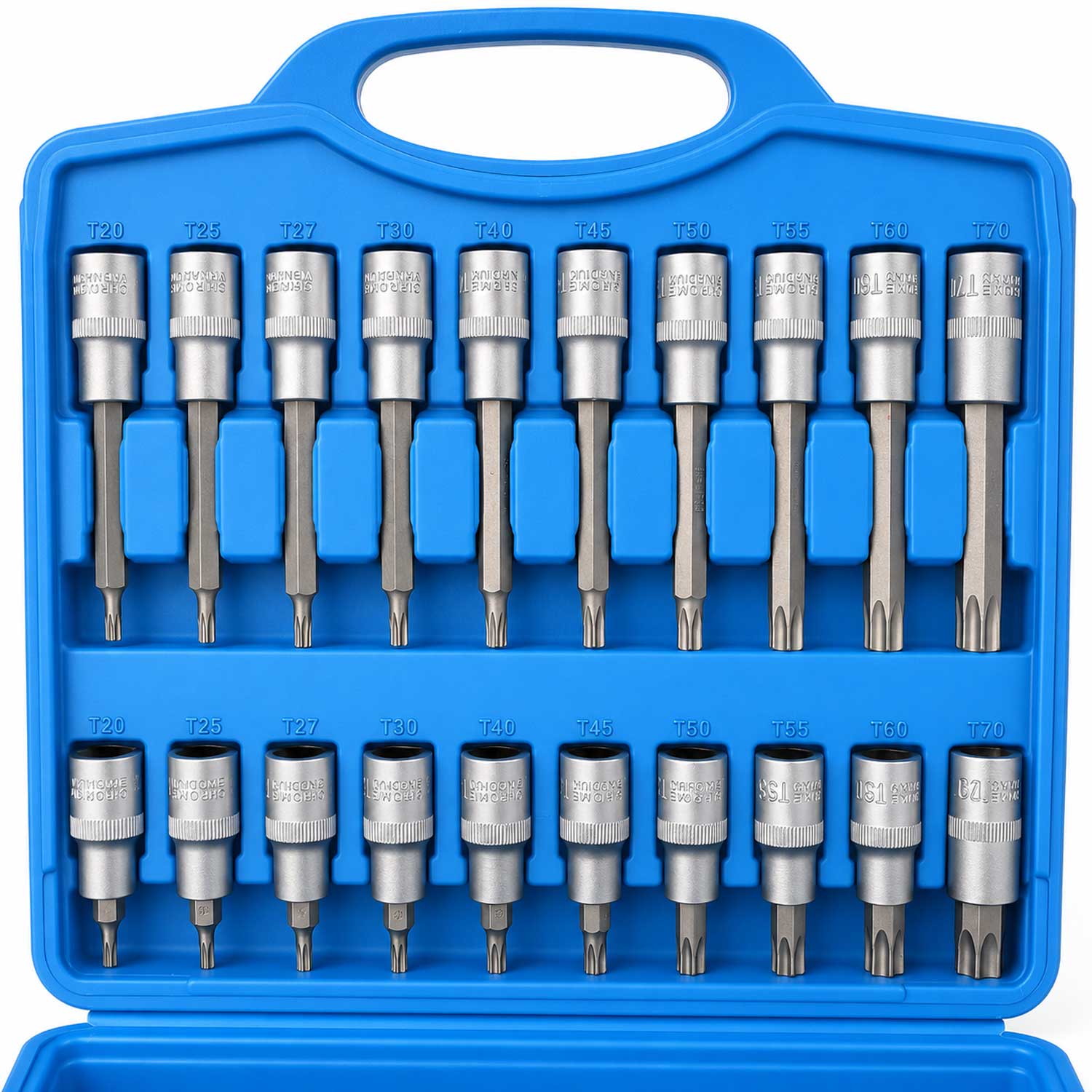 Σετ Καρυδάκια Με Μακριές Μύτες Torx 1/2" 32 Τμχ GEBO TOOLS