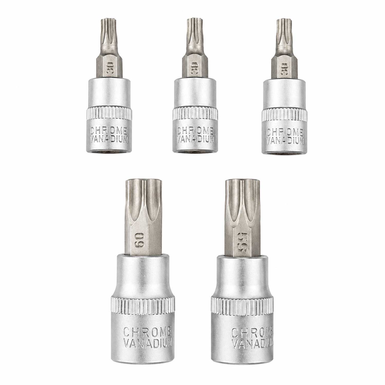 Σετ Καρυδάκια Με Μύτες Torx 5 Πλευρών TS8-TS60 12 Τμχ GEBO TOOLS