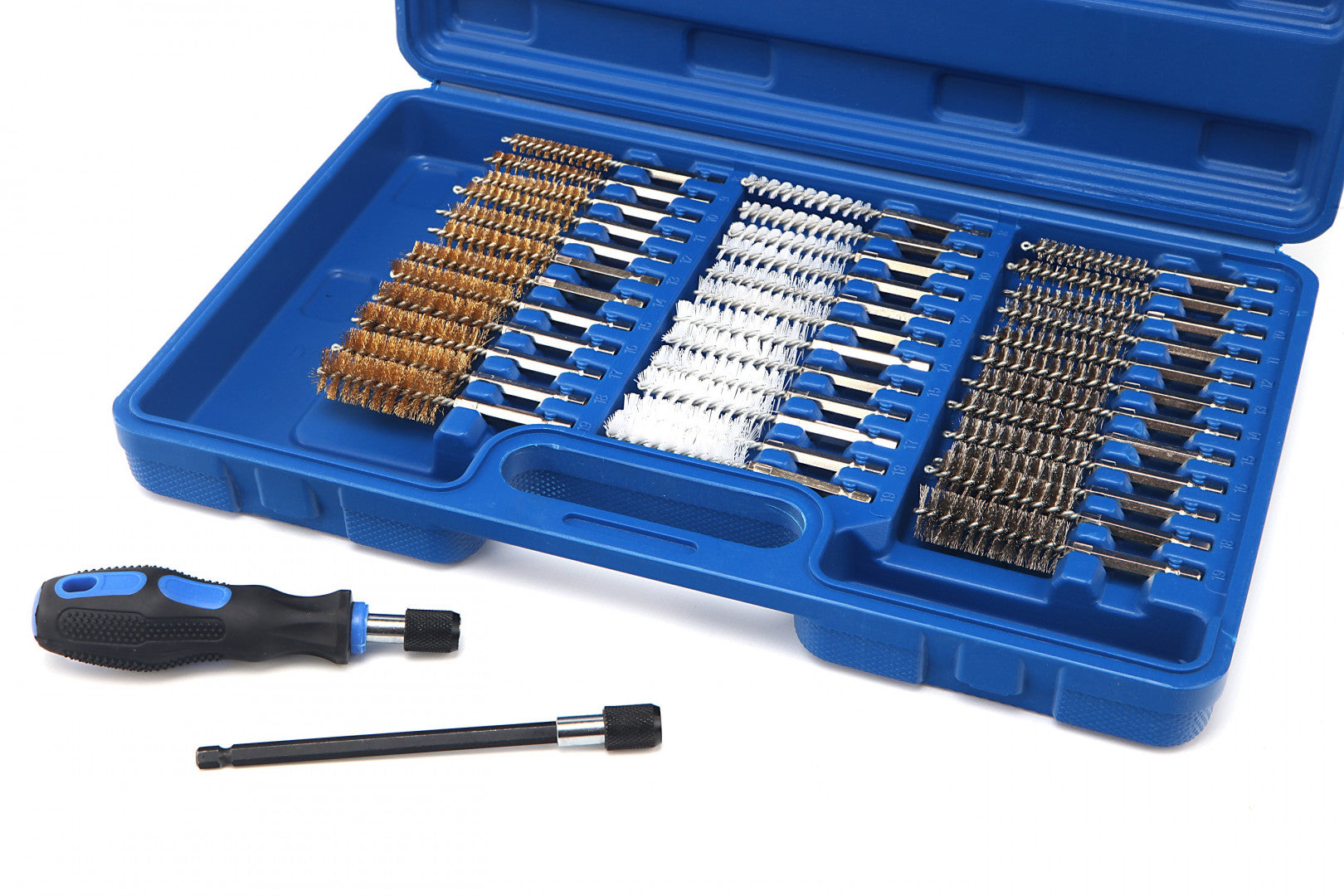 Σετ Βουρτσεσ Καθαρισμου Διαφορεσ Με Ανταπτορα 36Τμχ