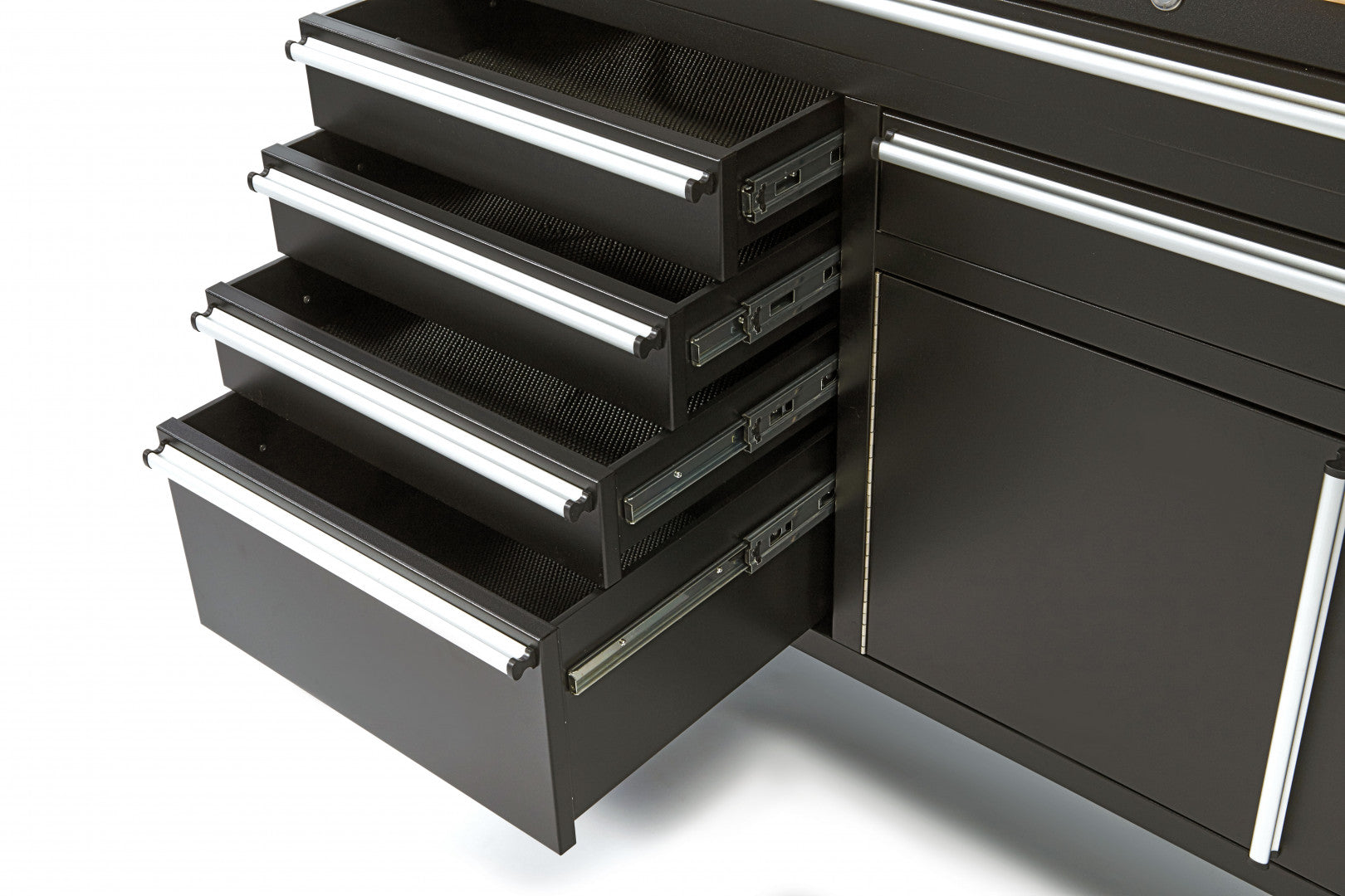 Επαγγελματική Μεταλλική Ντουλάπα - Κινητός Πάγκος Εργασίας 152Cm, Με Ξύλινη Μασίφ Επιφάνεια, Ολλανδία