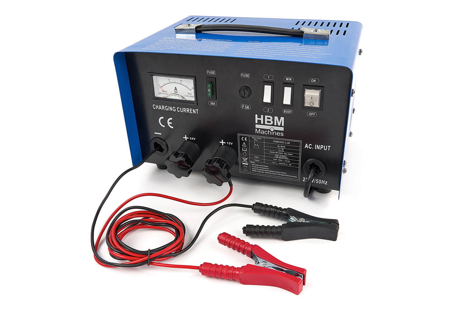 Φορτιστής Μπαταρίας Αυτοκινήτου Hbm 12-24V 92-210Ah