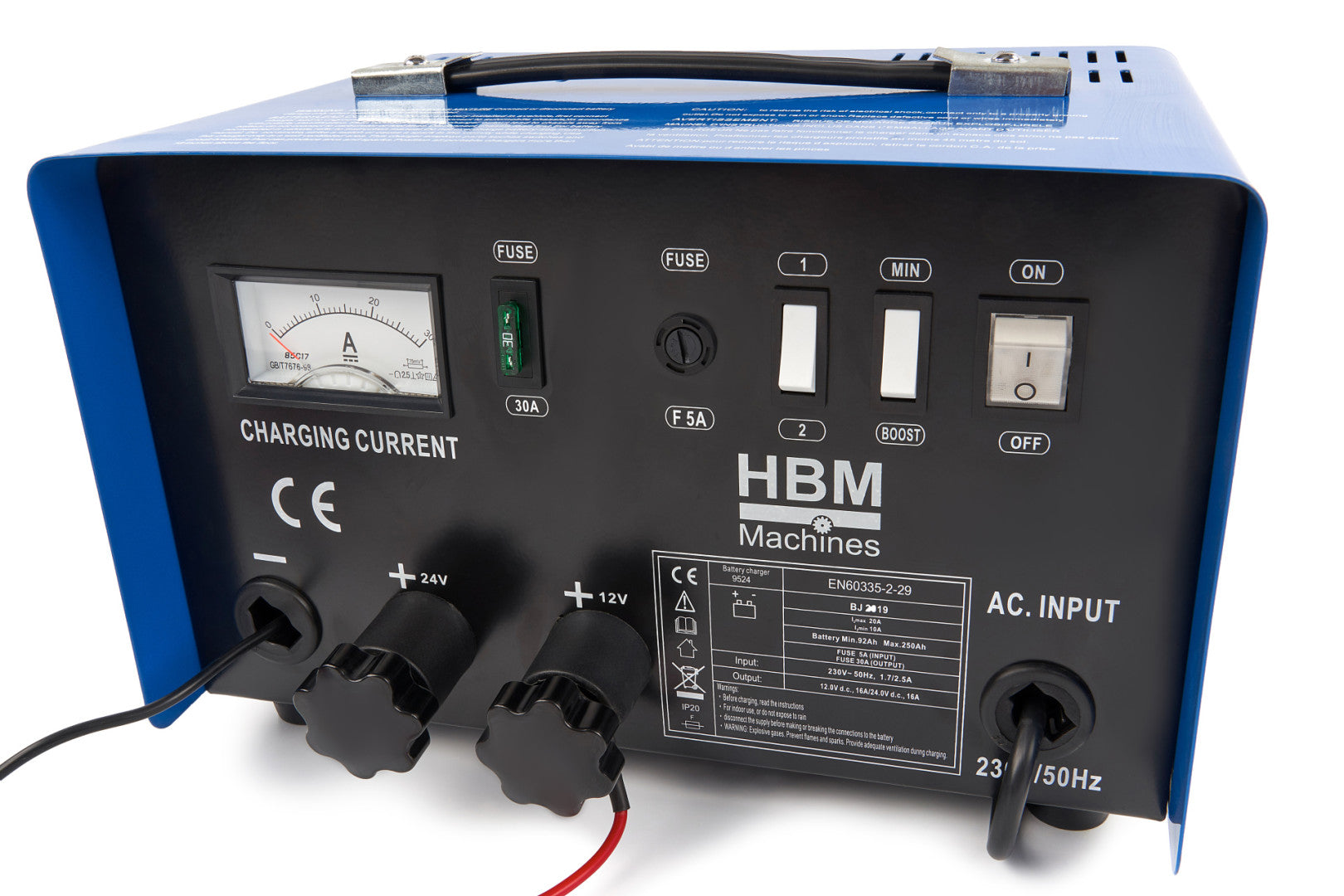 Φορτιστής Μπαταρίας Αυτοκινήτου Hbm 12-24V 92-210Ah