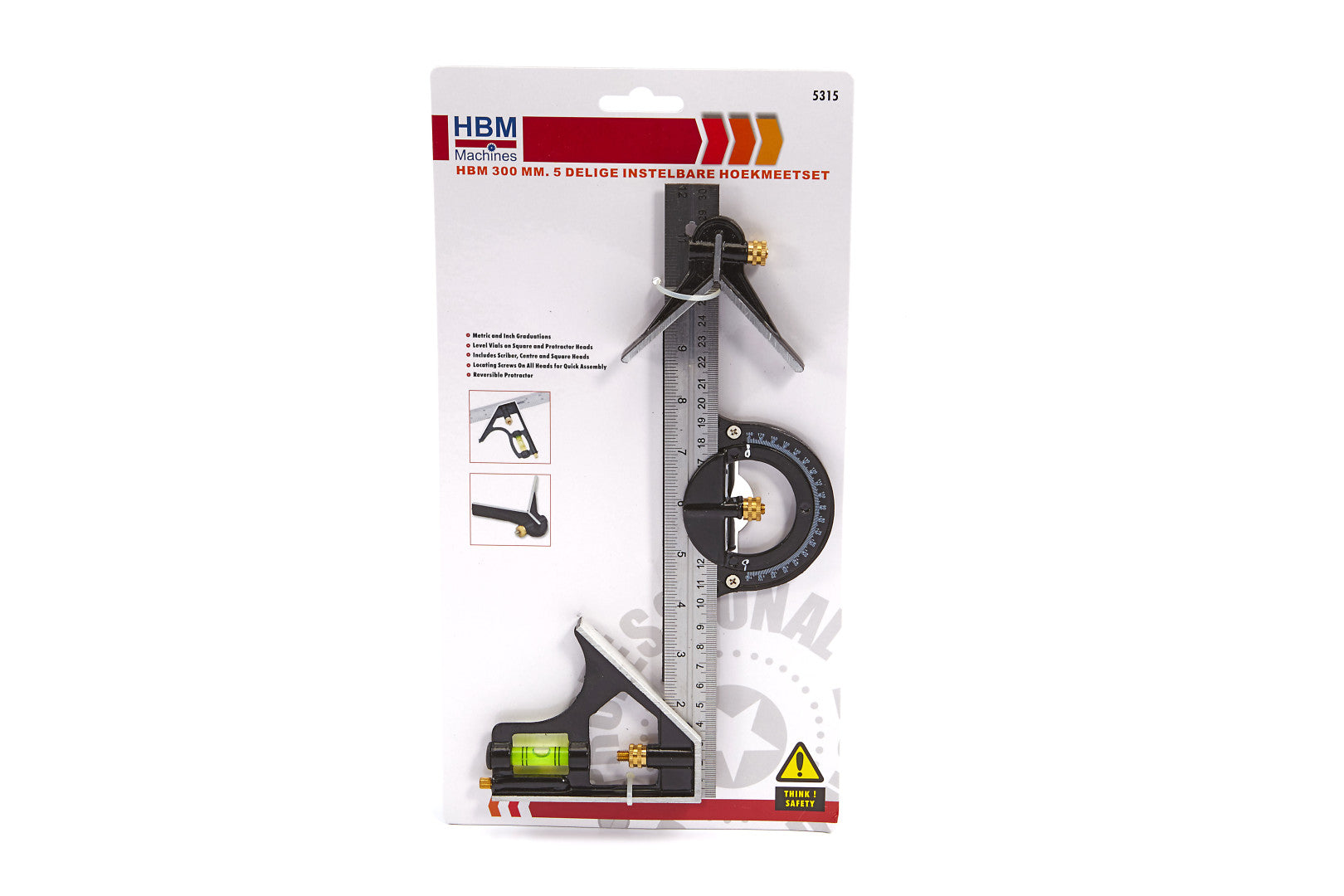 Ρυθμιζόμενο Σετ Μέτρησης Γωνίας 300Mm