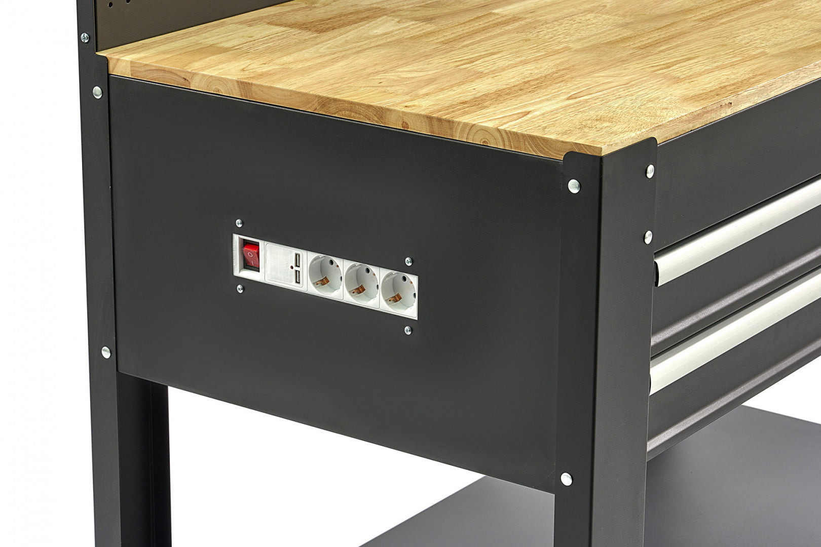 Παγκοσ Εργασιασ Με Διατρητη Πλατη Και Συρταρια Επαγγελματικοσ Μεταλλικοσ