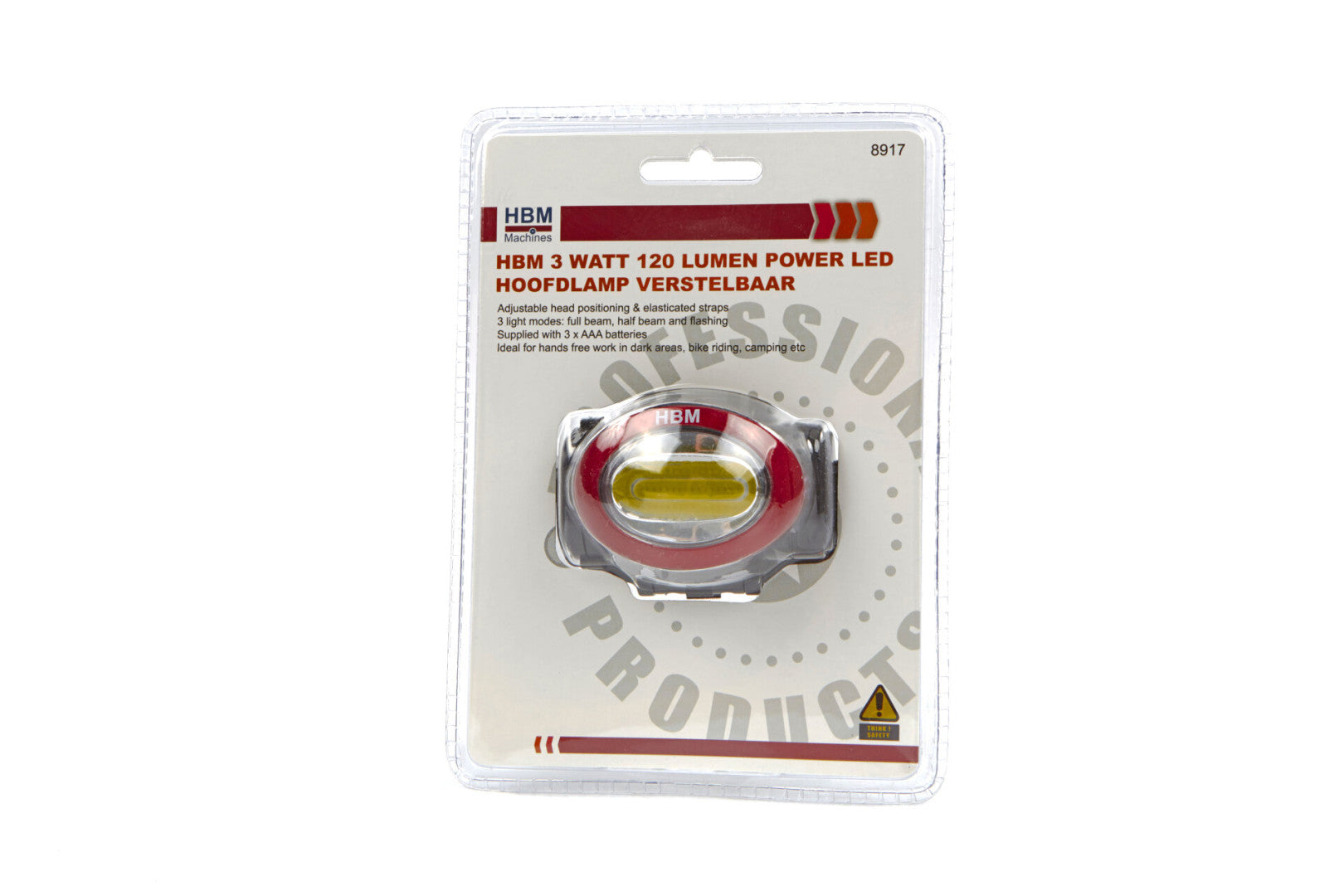 Φακός Κεφαλής Led 3W, 120 Lumens, Hbm