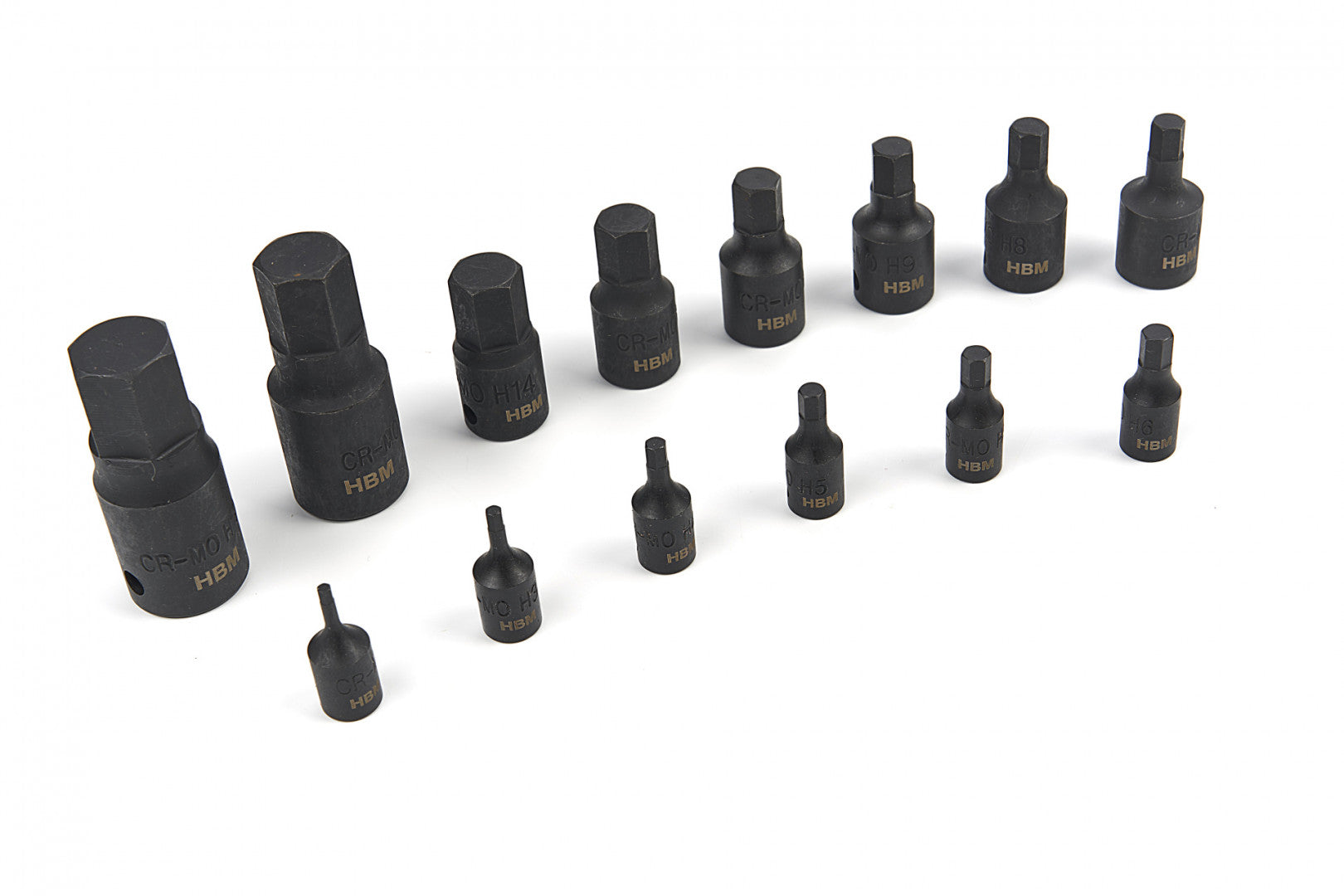 Καρυδακια Εξαγωνα 1/4" - 1/2" Σετ 14 Τμχ