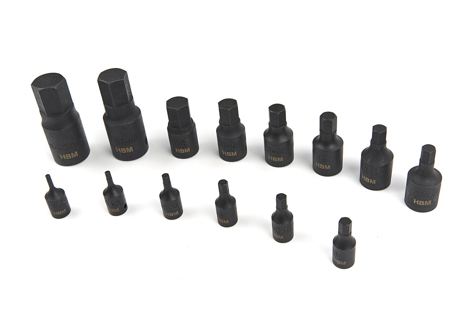 Καρυδακια Εξαγωνα 1/4" - 1/2" Σετ 14 Τμχ