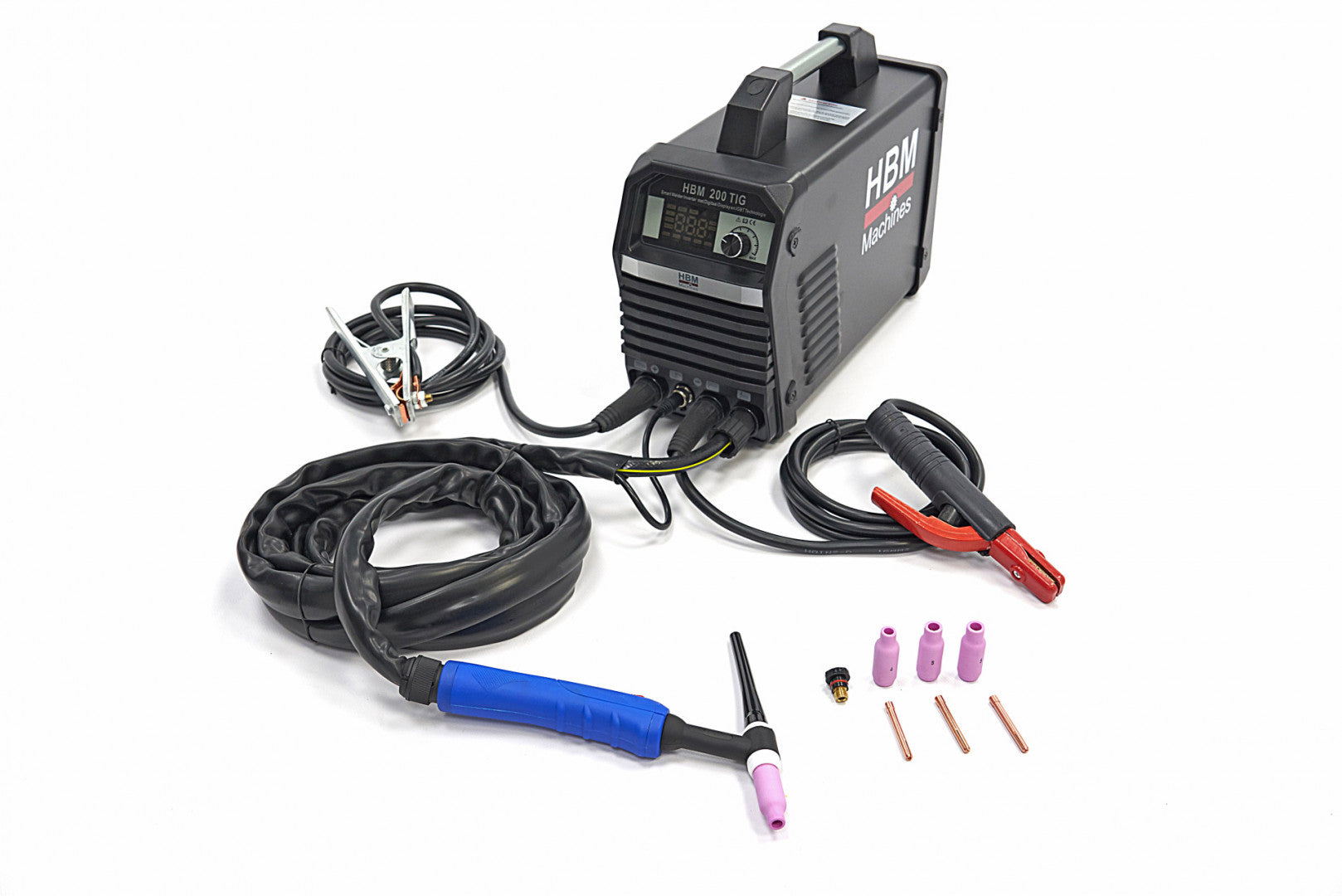 Συγκολλητικο Μηχανημα Inverter Με Ψηφιακη Οθονη Tig Igbt 200Max Hbm