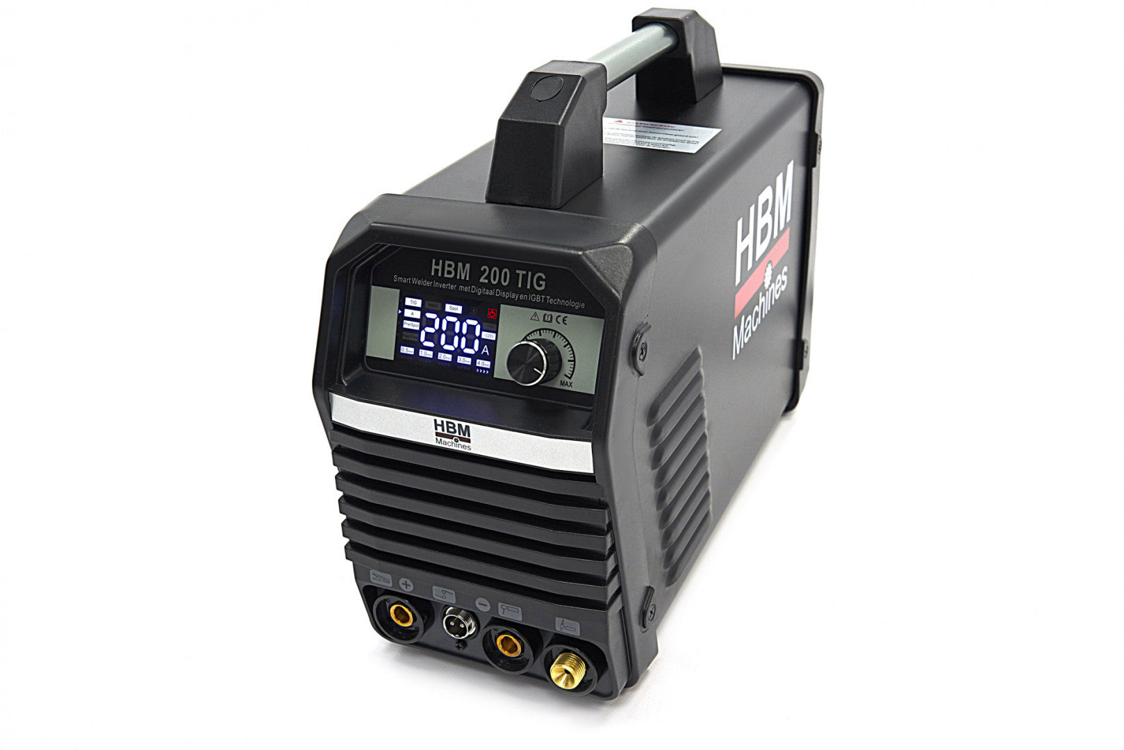 Συγκολλητικο Μηχανημα Inverter Με Ψηφιακη Οθονη Tig Igbt 200Max Hbm