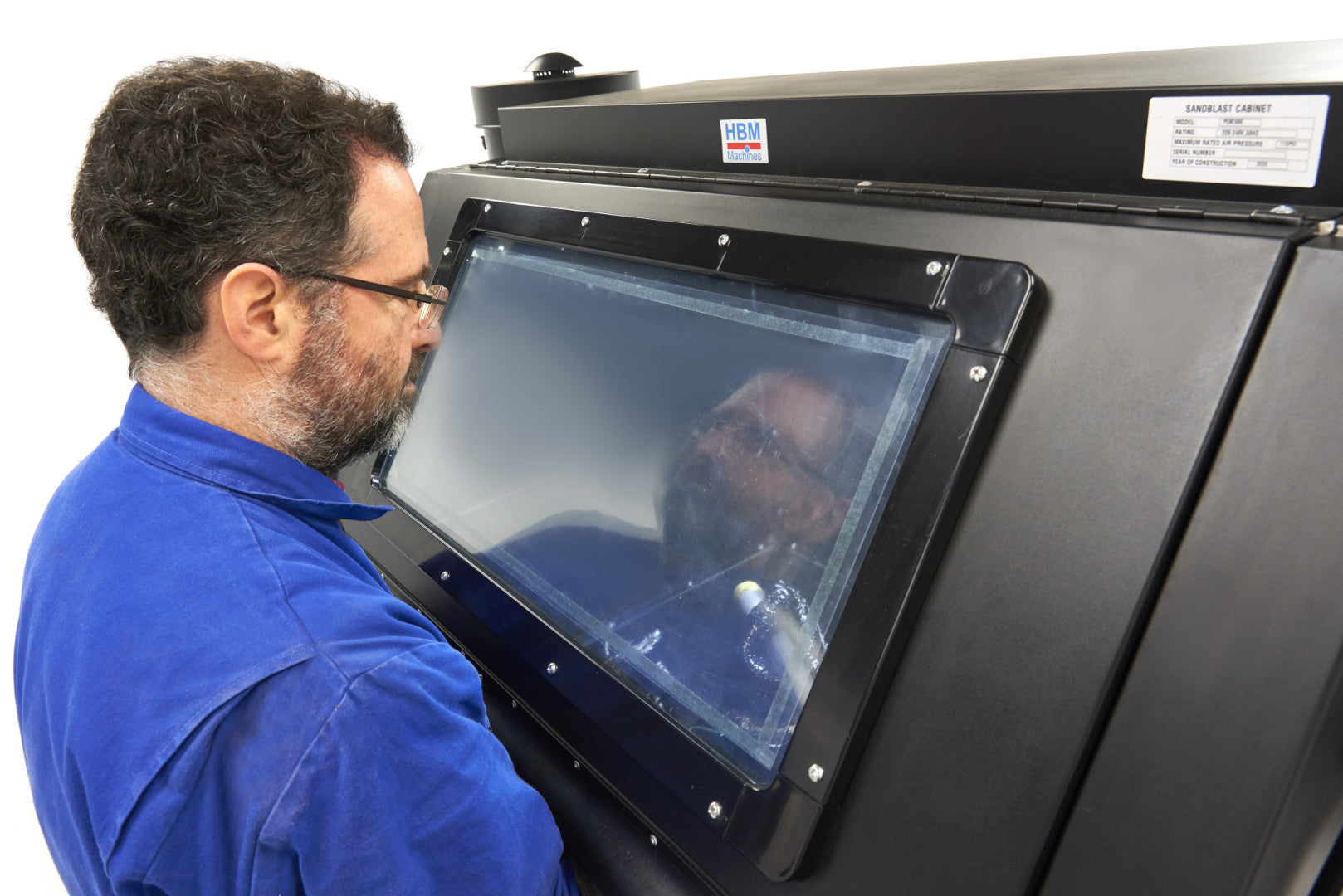 Καμπινα Αμμοβολησ Με Συστημα Κενου Και 2 Απορροφητηρεσ Sbc 990