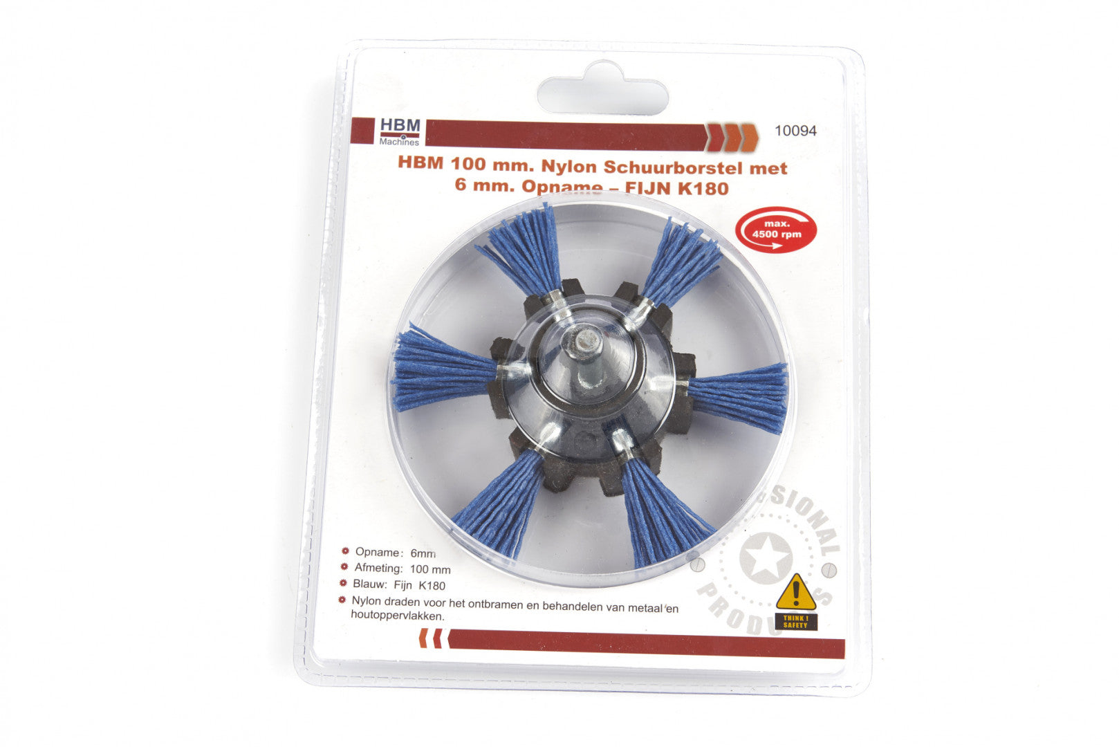 Κυκλική Βούρτσα Νάιλον 100Mm K180 Hbm