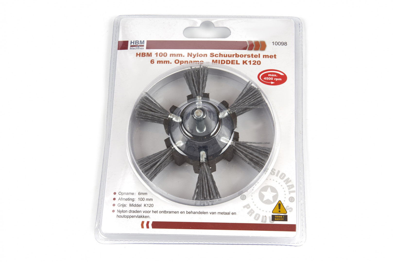 Κυκλική Βούρτσα Νάιλον 100Mm K120 Hbm
