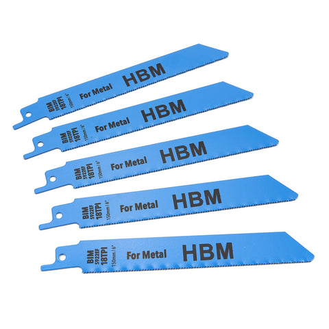 Σετ Λάμες Σέγας Μετάλλου 150mm 18Tpi 5Τμχ HBM