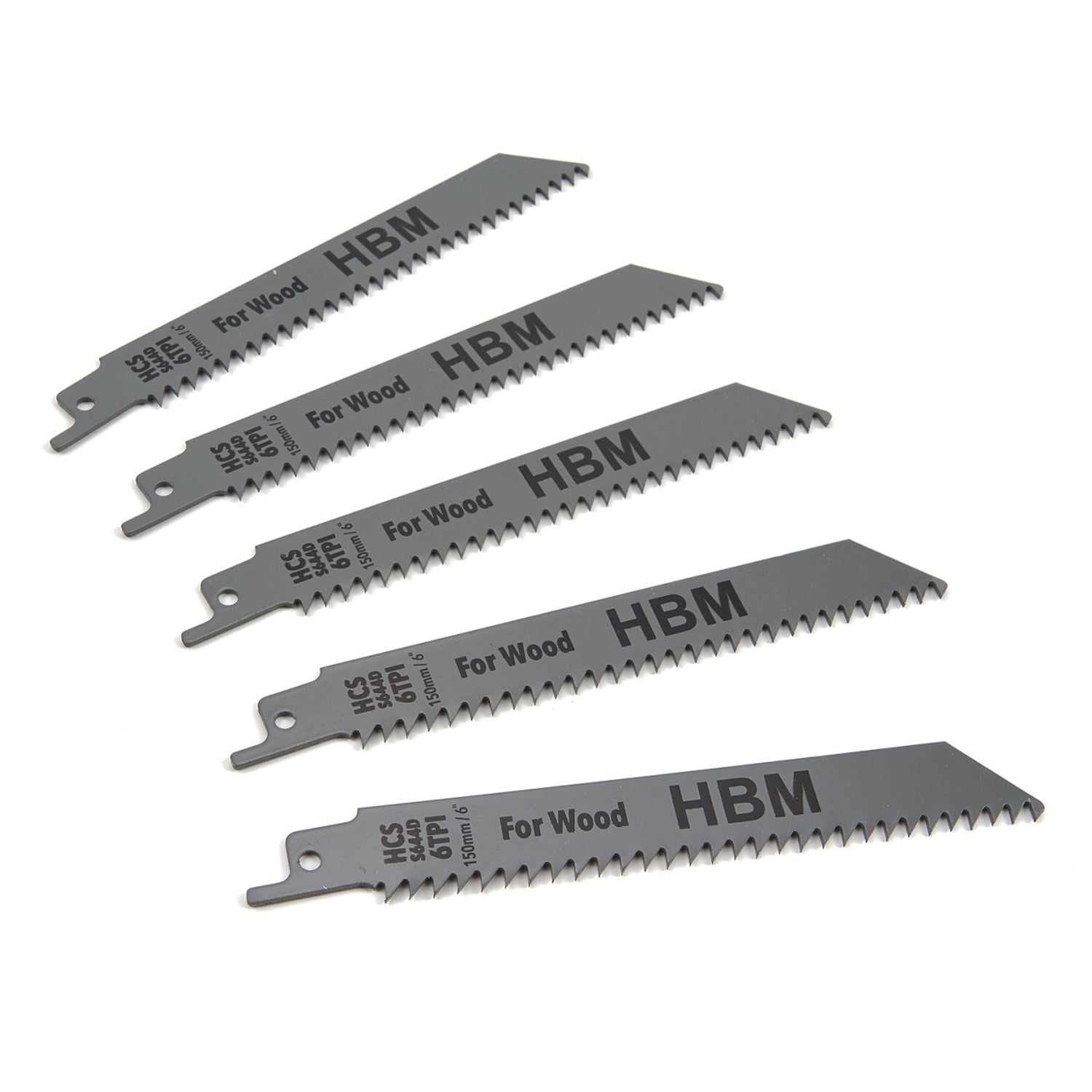 Σετ 5 Λαμεσ Για Ξυλο Για Σεγα 150Mm 6Tpi
