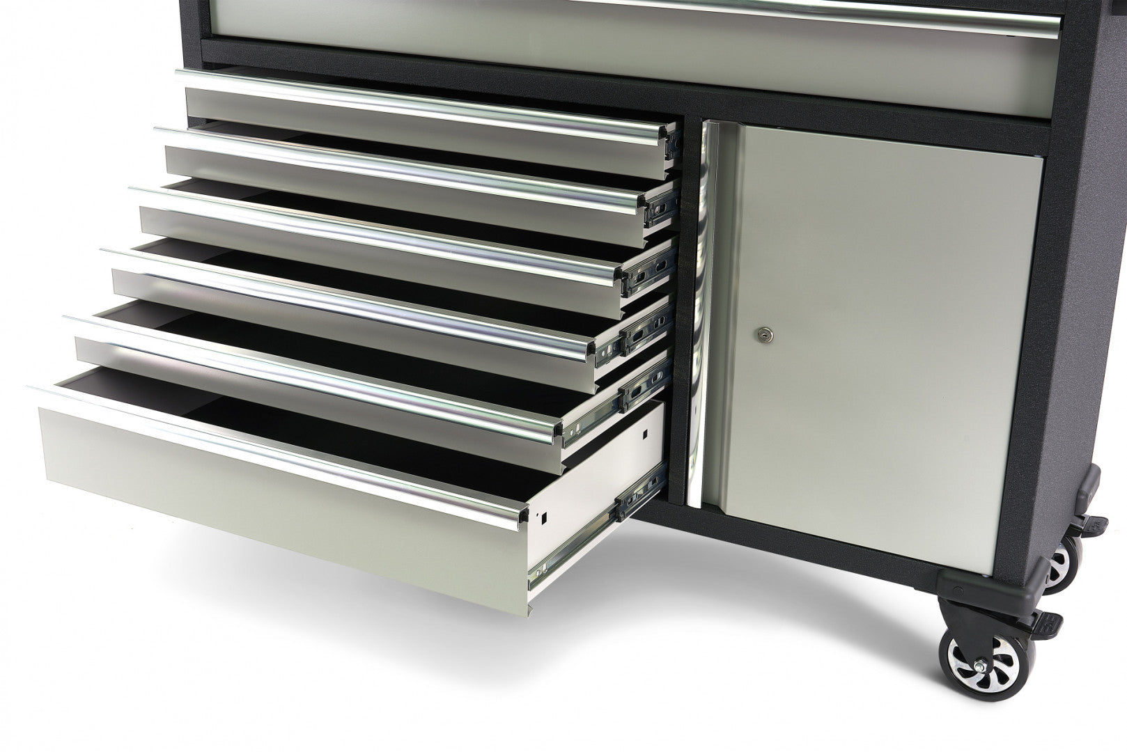 Μεταλλικό Ερμάριο Εργαλείων Με Μασίφ Ξύλινη Επιφάνεια Και Πίνακα Εργαλείων 136Cm Hbm