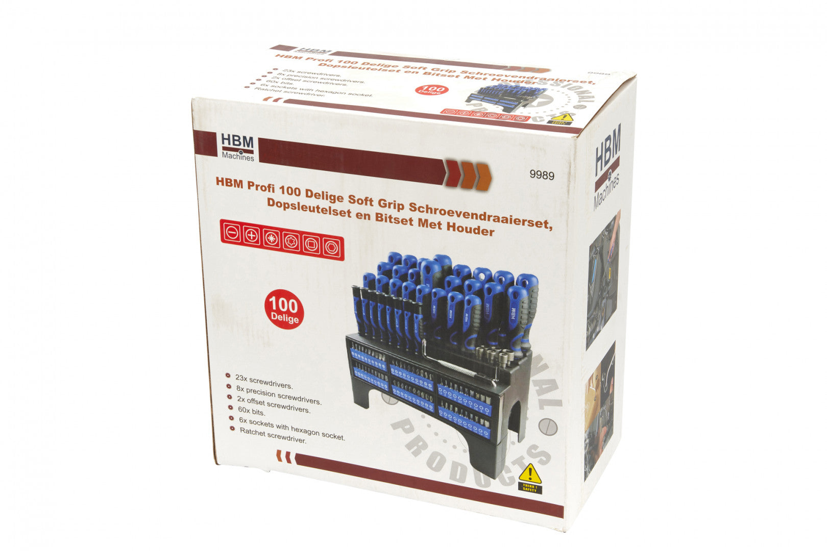 Hbm Κατσαβιδια Με Μυτεσ Σε Σταντ Σετ 100Τμχ