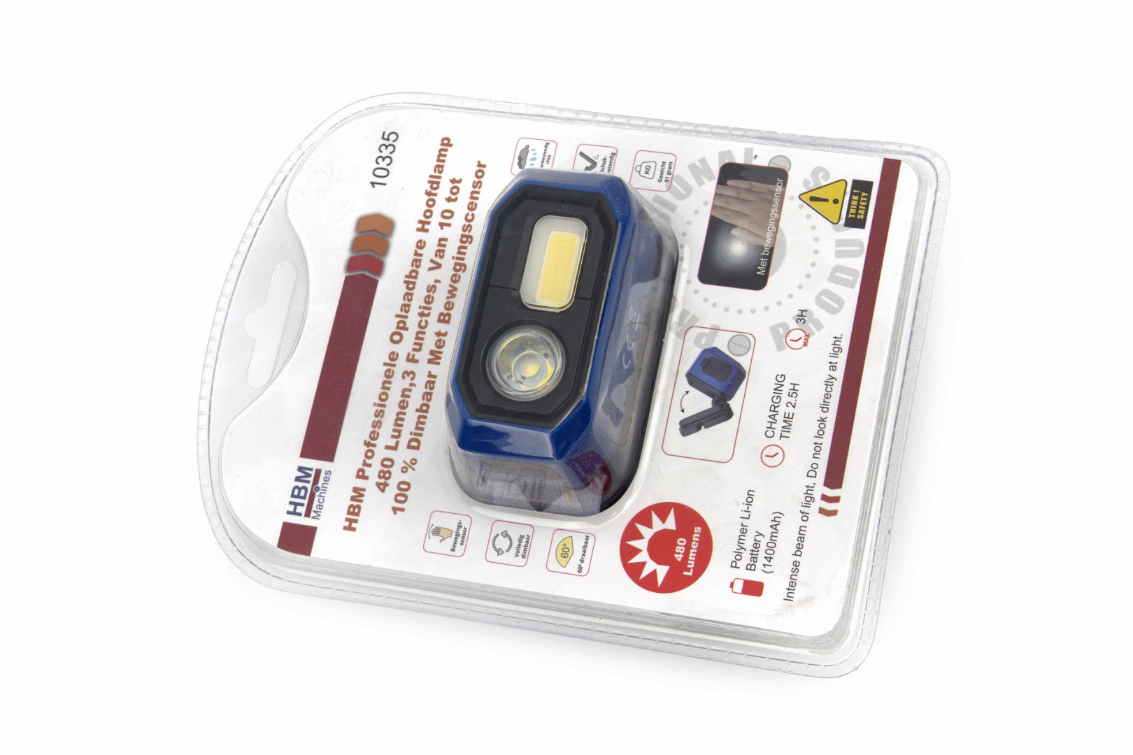 Φακοσ Κεφαλησ Επαναφορτιζομενοσ Με Led 480 Lumen Ηβμ