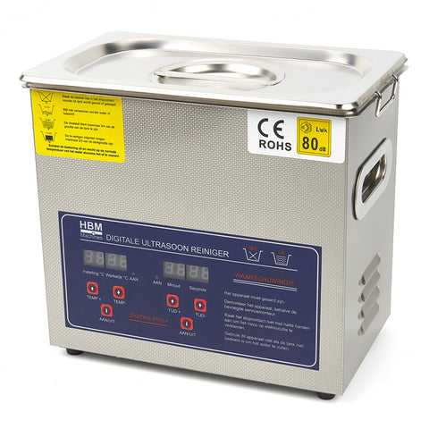 Καθαριστής Υπερήχων 3L Ανοξείδωτο Ατσάλι HBM MACHINES Ολλανδία