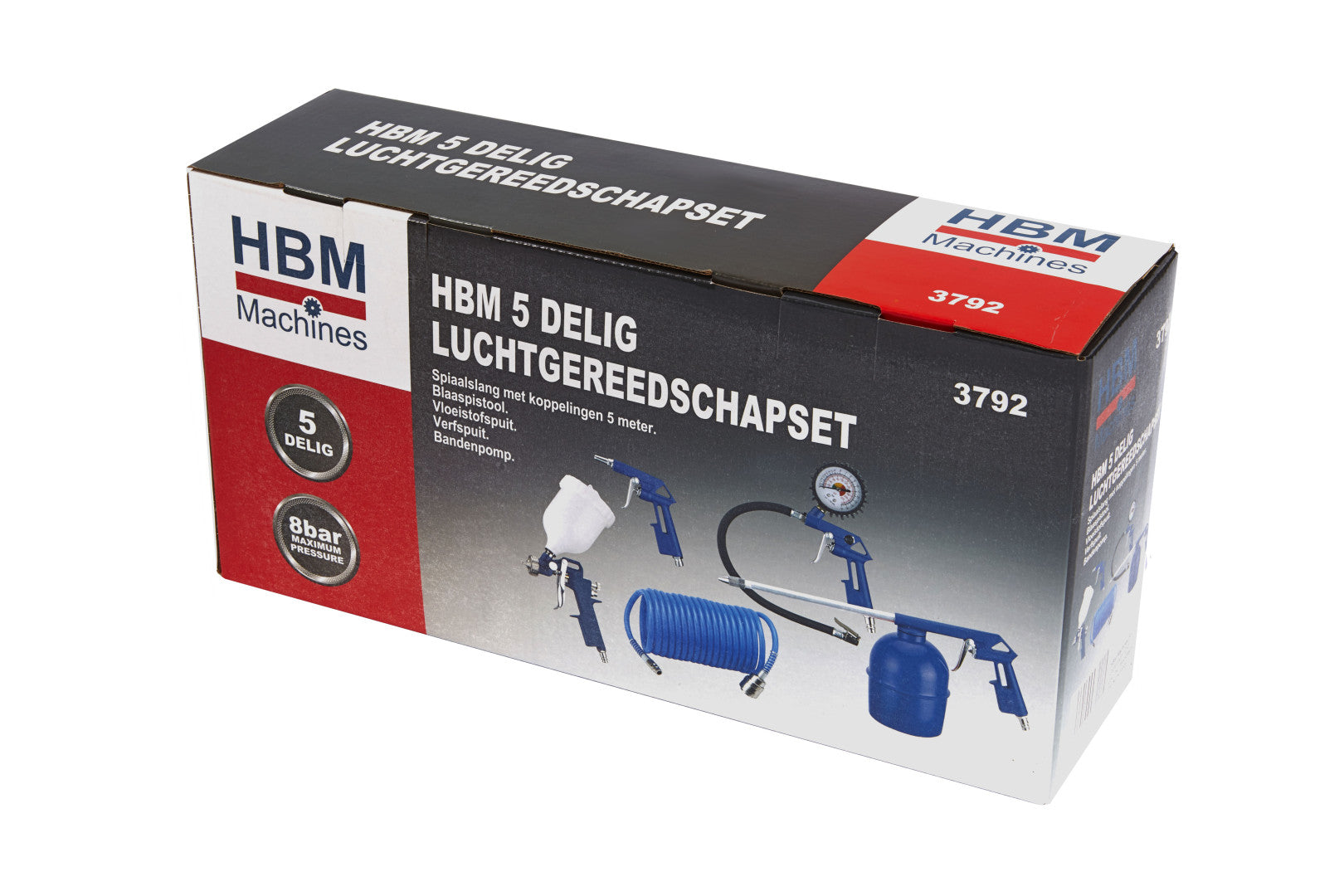 Σετ 5 Αξεσουαρ Για Συμπιεστη Αερα Hbm