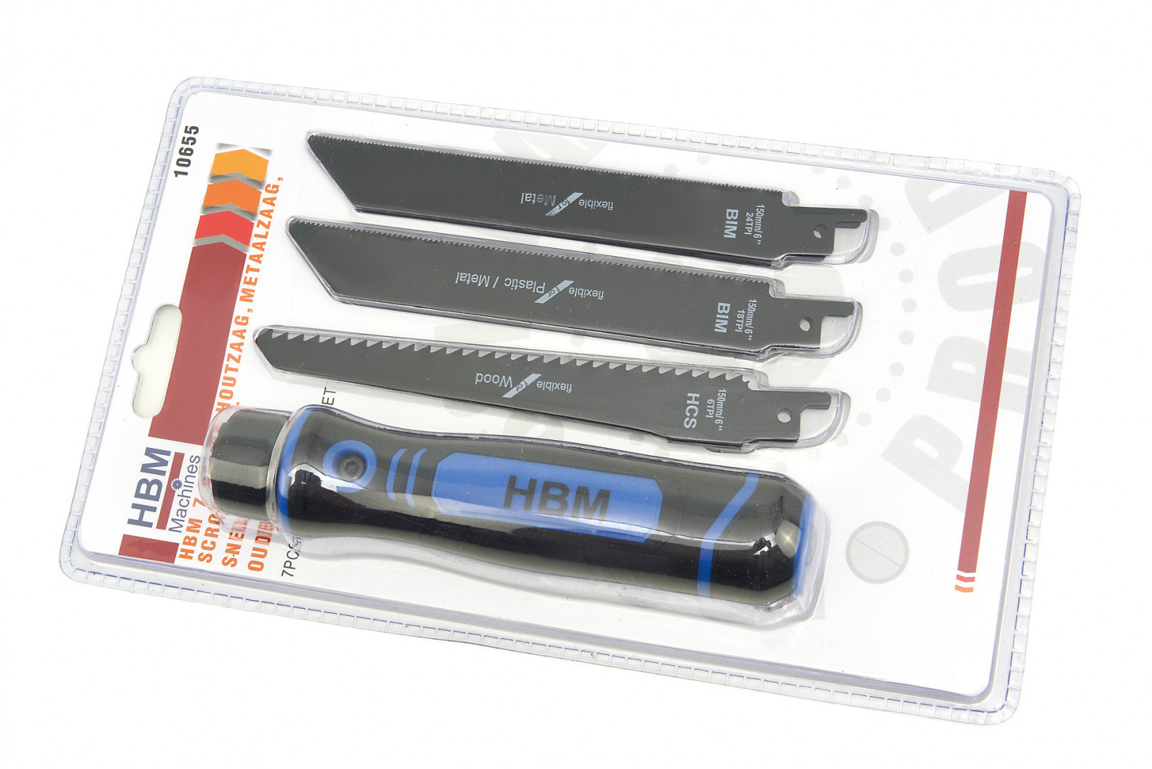 Hbm Χειροπριονο-Πριονι Χειροσ Για Ξυλο Με Λαμεσ 7Τμχ