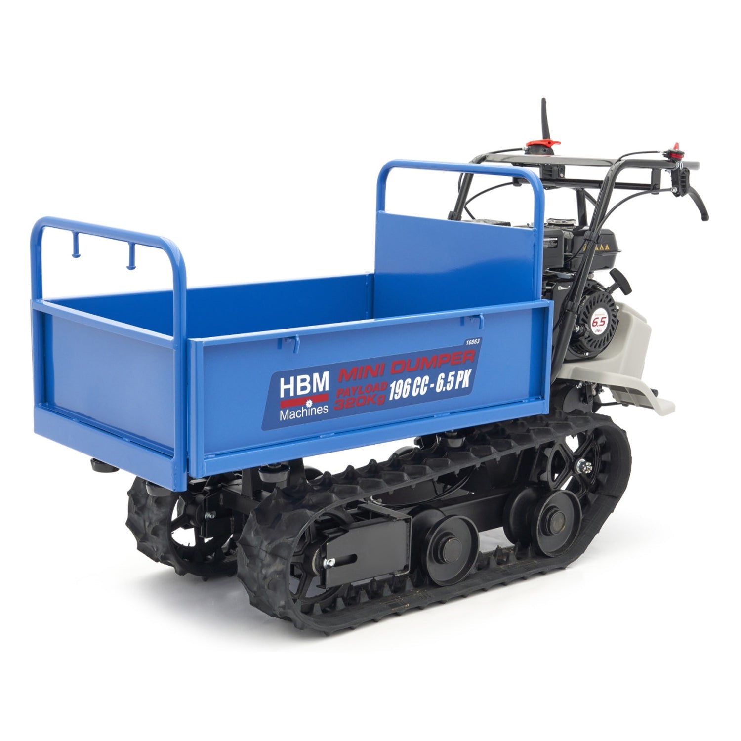 Μίνι Dumper Ανατρεπόμενο 320Kg Hbm Με Ερπύστριες Και Βενζινοκινητήρα 196Cc 6.5Hp