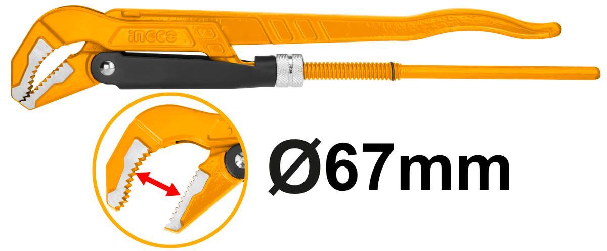 Τσιμπίδα Υδραυλικών 2" 45° INGCO