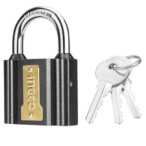 Λουκέτο Σιδερένιο με Αδιάβροχη Προστασία 50mm INGCO