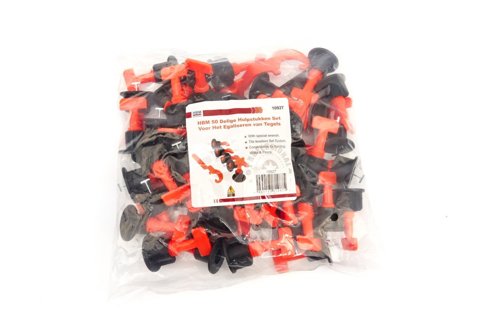 Σετ Επαναχρησιμοποιουμενα Στοιχεια Με Κλειδι Για Επιπεδωση Και Ευθυγραμμιση Πλακιδιων Gresie Και Faianta 50 Τεμαχια Hbm