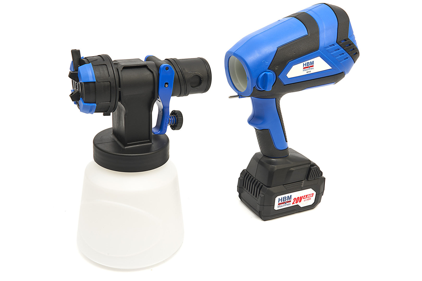 Ηλεκτρικό Πιστόλι Βαφής Με Δοχείο 1L Και 2 Μπαταρίες 18V 4Ah Hbm