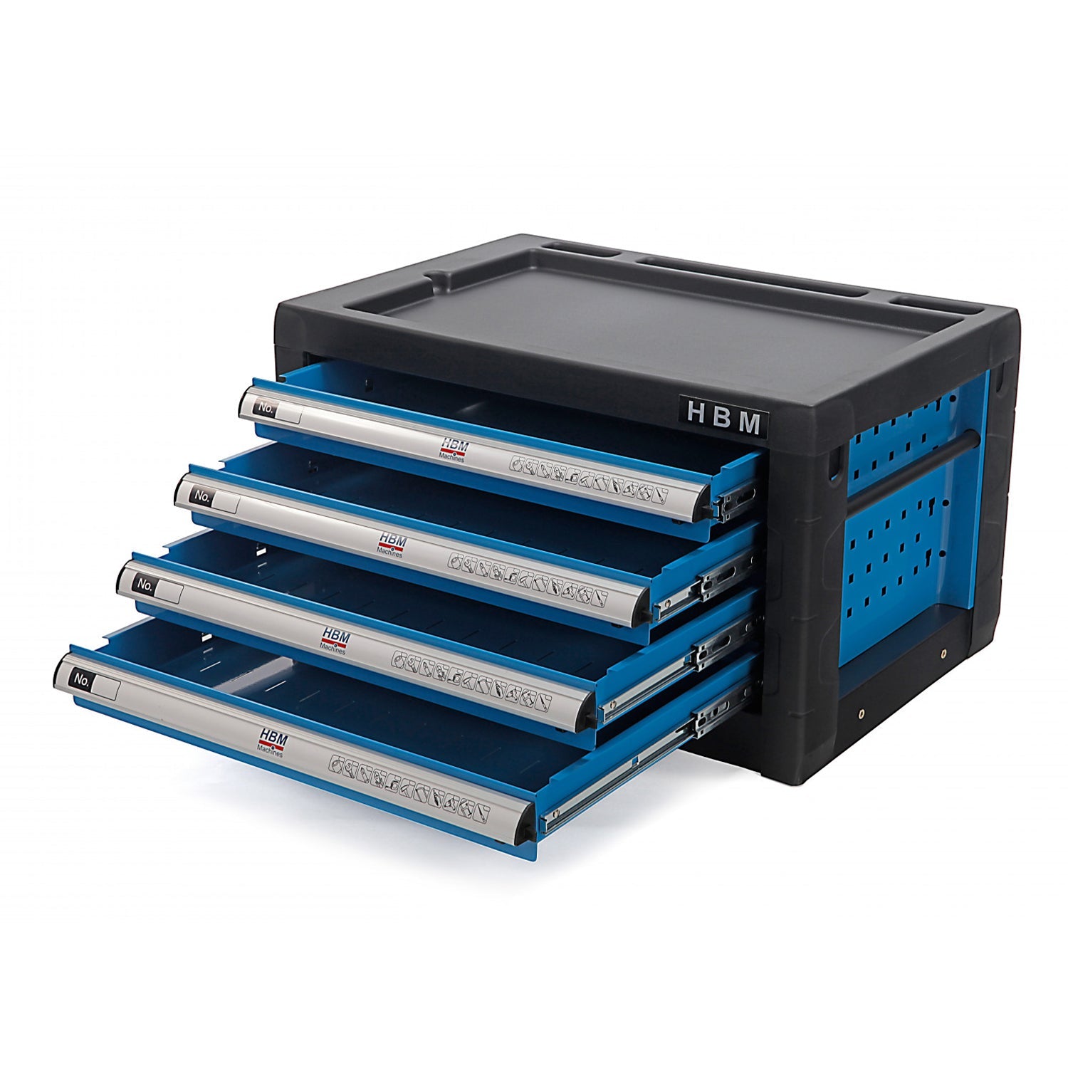 Μεταλλικη Κουτι Εργαλειων Με 4 Συρταρια - Μπλε