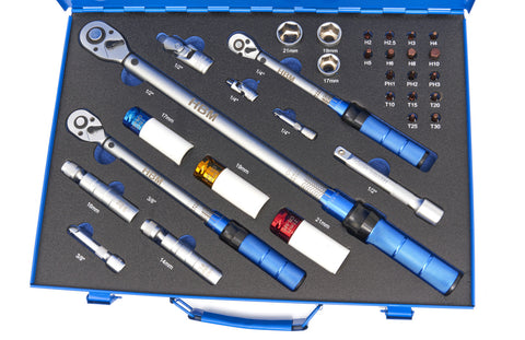 Σετ Δυναμόκλειδα Επαγγελματικά 5-220Νm 32Τμχ HBM MACHINES Ολλανδία