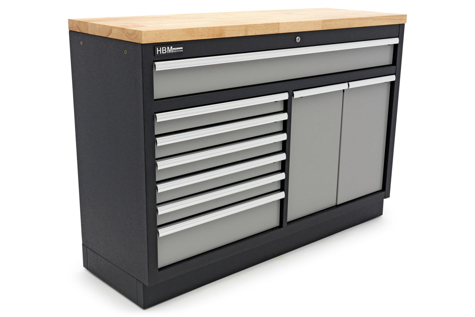 Επαγγελματικό Ερμάριο Εργαλείων Με Πάγκο Εργασίας 136Cm Και 9 Συρτάρια Hbm