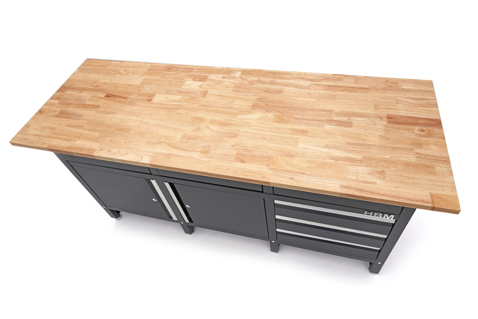 Επαγγελματικο Ντουλαπι Εργαλειων Με Παγκο Εργασιασ, Ξυλινη Επιφανεια 171Cm, Διπορτο Με 6 Συρταρια. Hbm Machines Ολλανδια