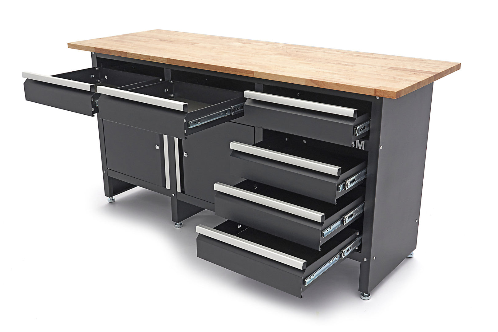 Επαγγελματικο Ντουλαπι Εργαλειων Με Παγκο Εργασιασ, Ξυλινη Επιφανεια 171Cm, Διπορτο Με 6 Συρταρια. Hbm Machines Ολλανδια
