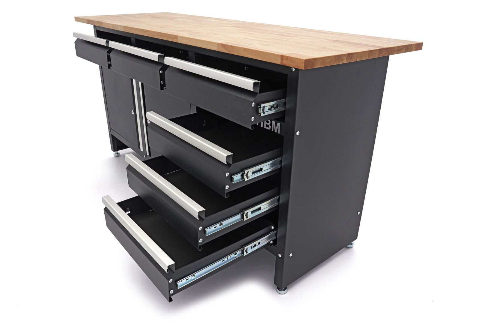 Επαγγελματικο Ντουλαπι Εργαλειων Με Παγκο Εργασιασ, Ξυλινη Επιφανεια 171Cm, Διπορτο Με 6 Συρταρια. Hbm Machines Ολλανδια