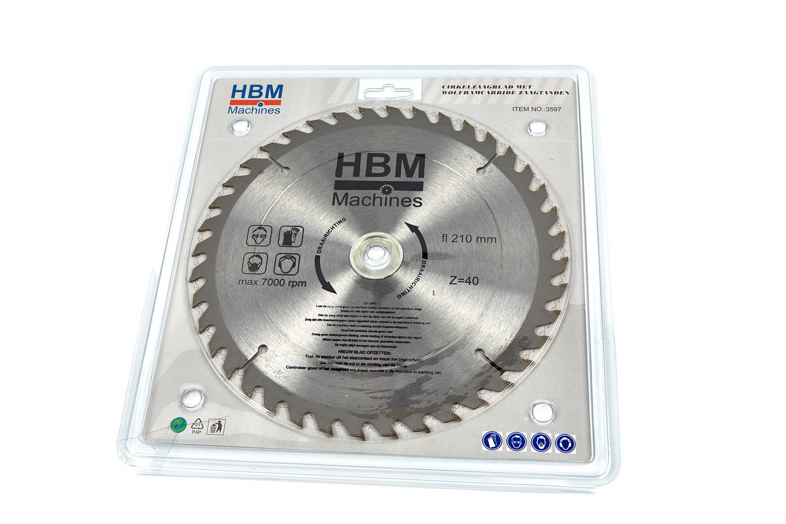 Πριονοδισκοσ Δισκοσ Κοπησ Ξυλου 210 X 24T Ax 30Mm Hbm