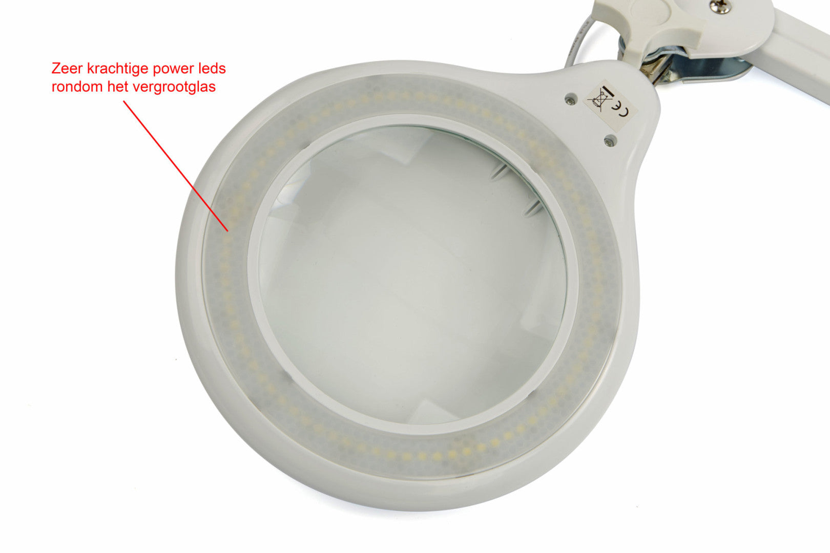 Λάμπα Led Με Μεγεθυντικό Φακό Και Ρυθμιζόμενο Βραχίονα, Με Στήριξη Γραφείου Hbm, 3800 Lux