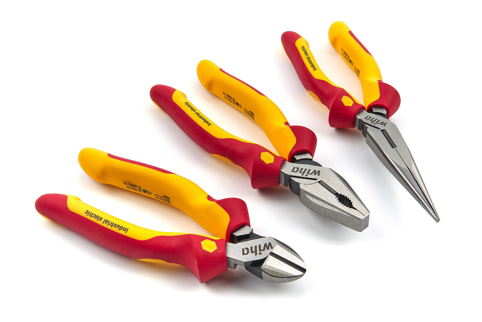 Σετ 3 Μονωμενεσ Πενσεσ Με Προστασια Για Ηλεκτρολογουσ Vde Wiha