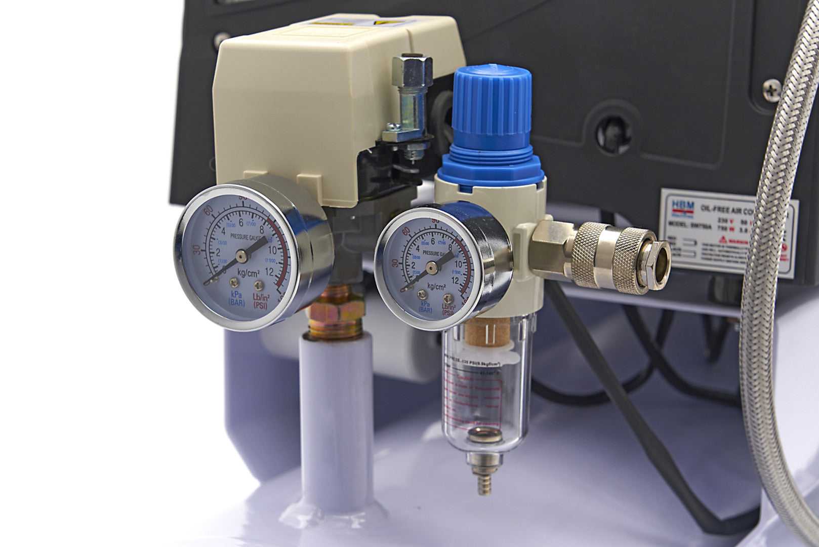 Κομπρεσερ Αεροσ-Αεροσυμπιεστησ Χαμηλου Θορυβου Χωρισ Λαδι 120L 10Kpa Hbm Machines Ολλανδια