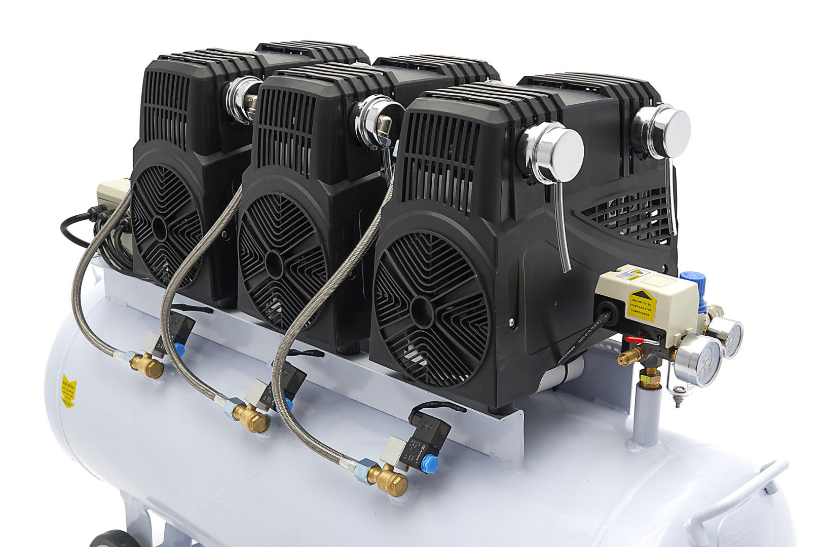 Αεροσυμπιεστησ Χαμηλου Θορυβου Χωρισ Λαδι 150L 10 Bar Hbm