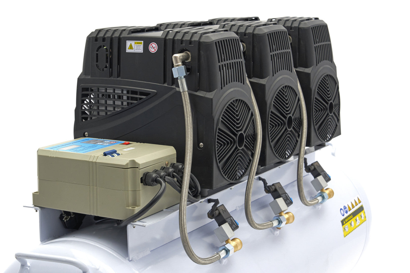 Αεροσυμπιεστησ Χαμηλου Θορυβου Χωρισ Λαδι 150L 10 Bar Hbm