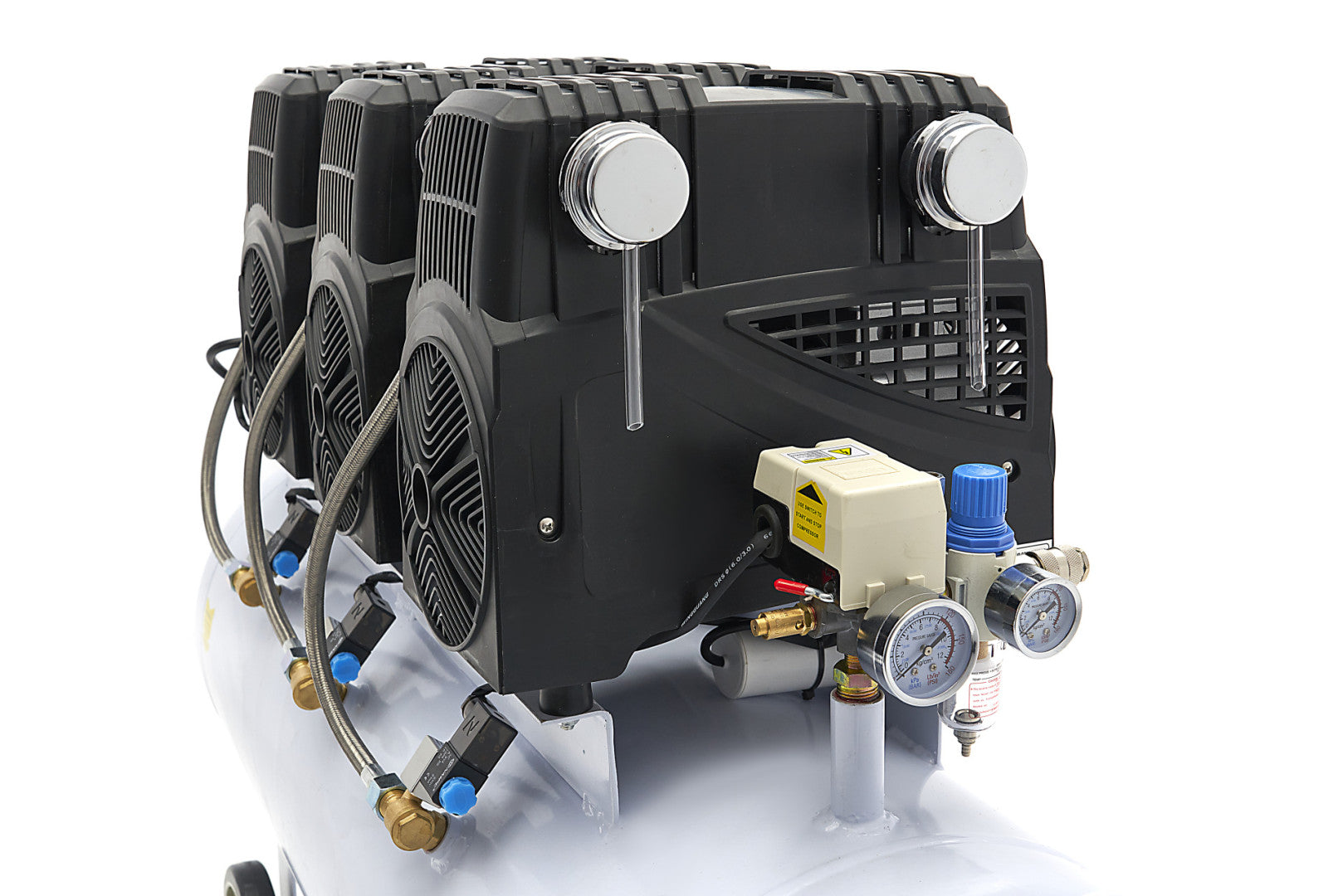 Αεροσυμπιεστησ Χαμηλου Θορυβου Χωρισ Λαδι 150L 10 Bar Hbm