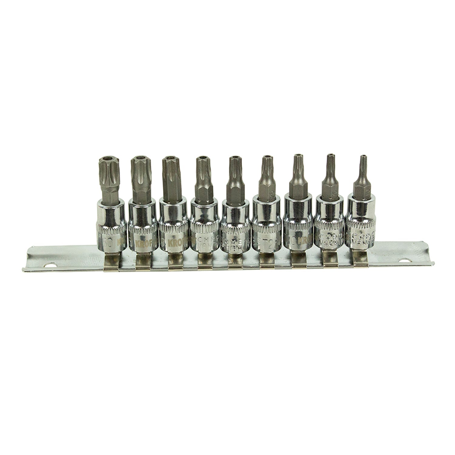 Σετ Torx 1/4 9 Τεμαχια T10-T50 Kroftools