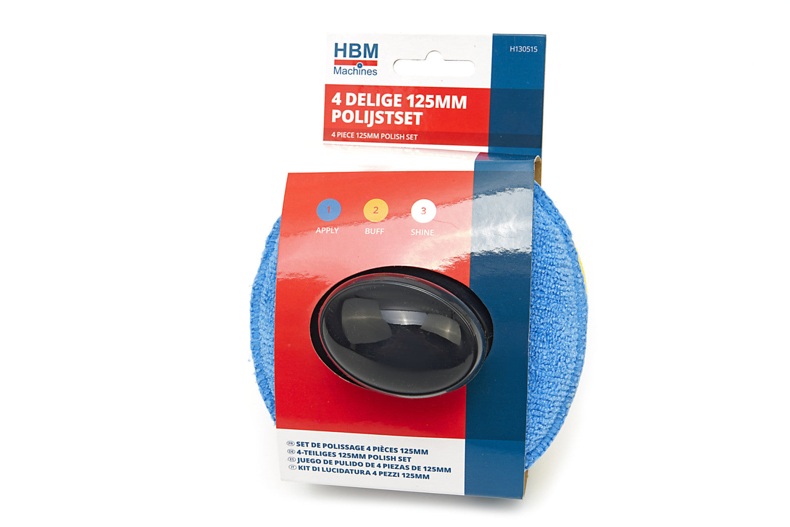 Σετ Σφουγγαρια Για Χειροκινητη Γυαλισμα Σε 3 Σταδια Hbm 4 Τεμαχια