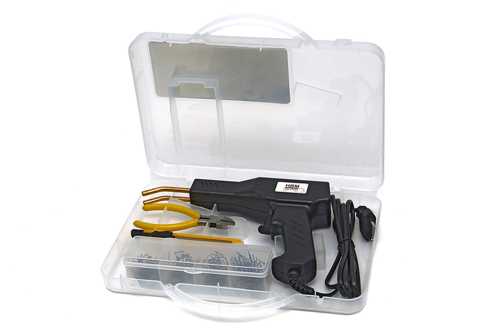 Πιστόλι Συγκόλλησης Και Επισκευής Πλαστικών, 43W, Με 200 Συνδετήρες, Hbm