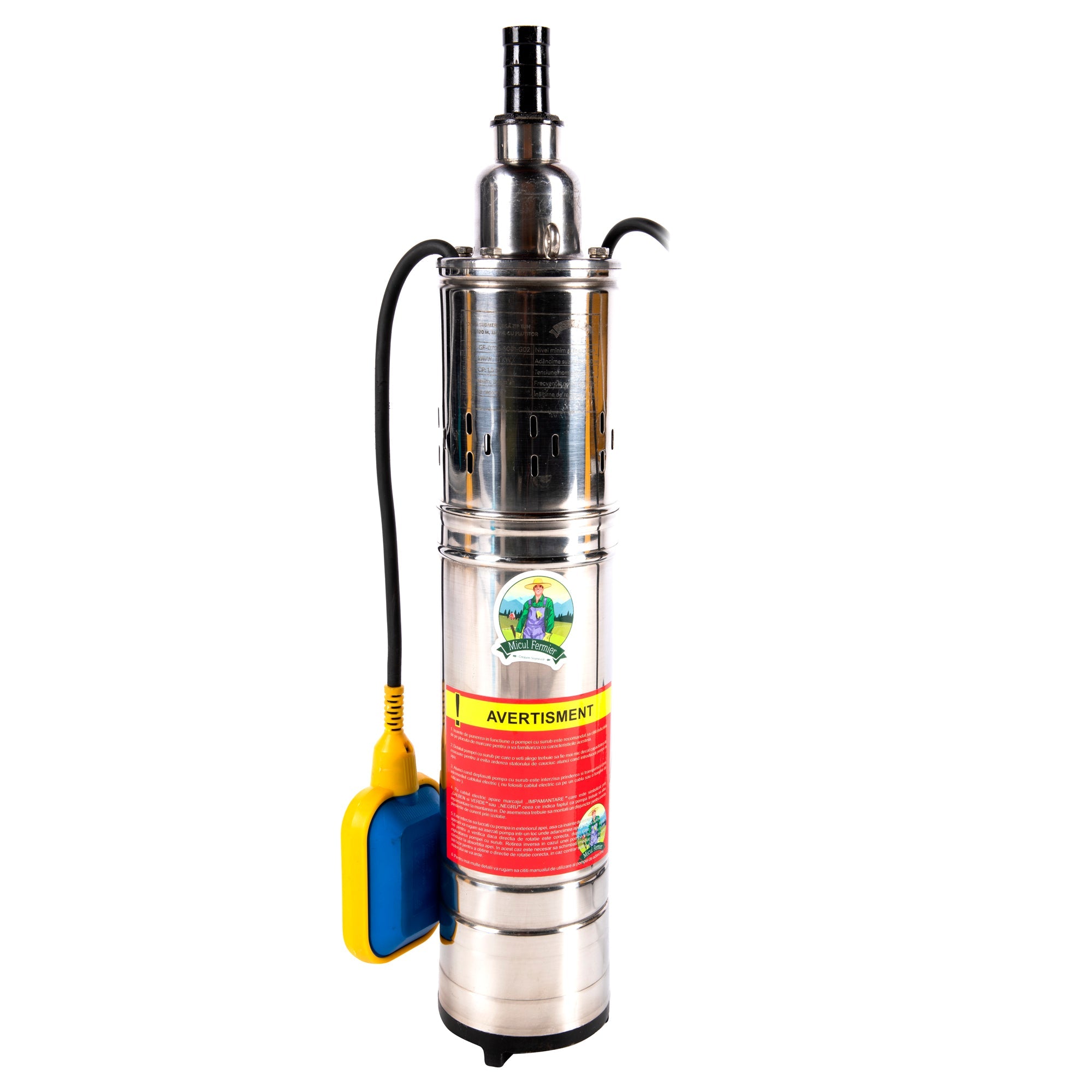 Υποβρύχια Αντλία Τύπου Τούνελ 1100W, Ροή 1850L/Ώρα, Με Φλοτέρ