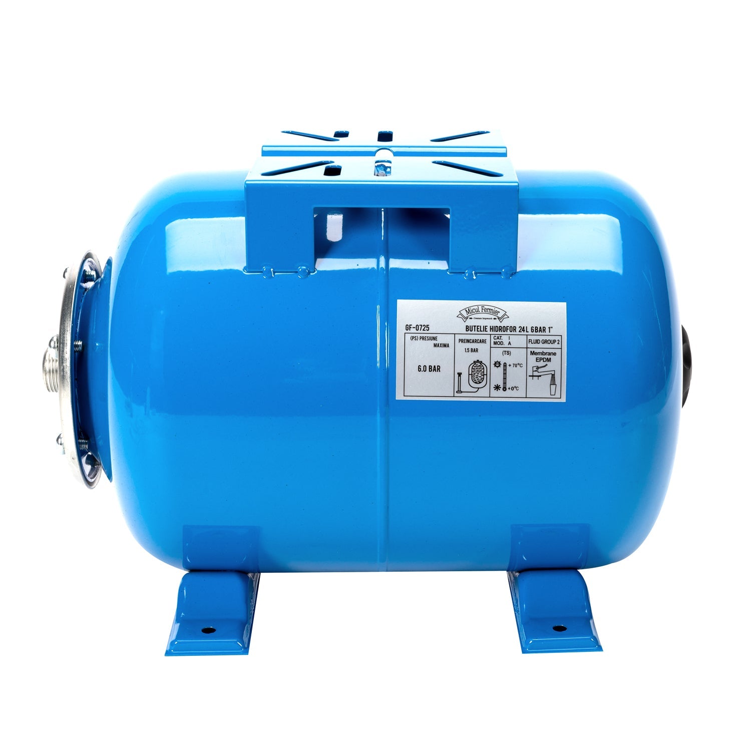 Δοχειο Διαστολησ Η Υδρευσησ Οριζοντιο 24L 6 Bar 1"