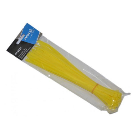 Σετ Δεματικά Καλωδίων Νάιλον 5Χ250Mm 50 Τμχ Κίτρινα