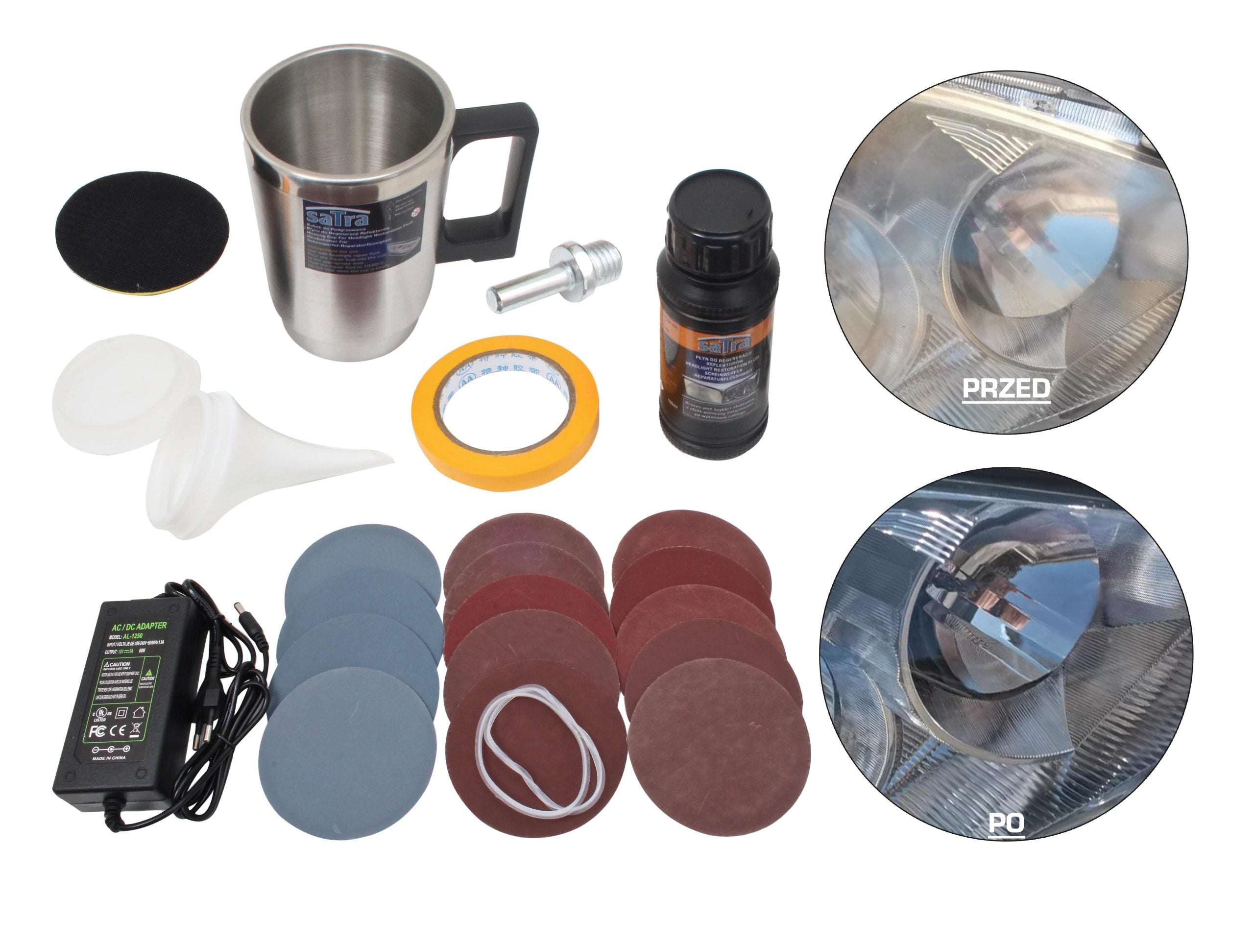 Σετ Αποκατάστασης Φαναριών 23Τμχ SATRA