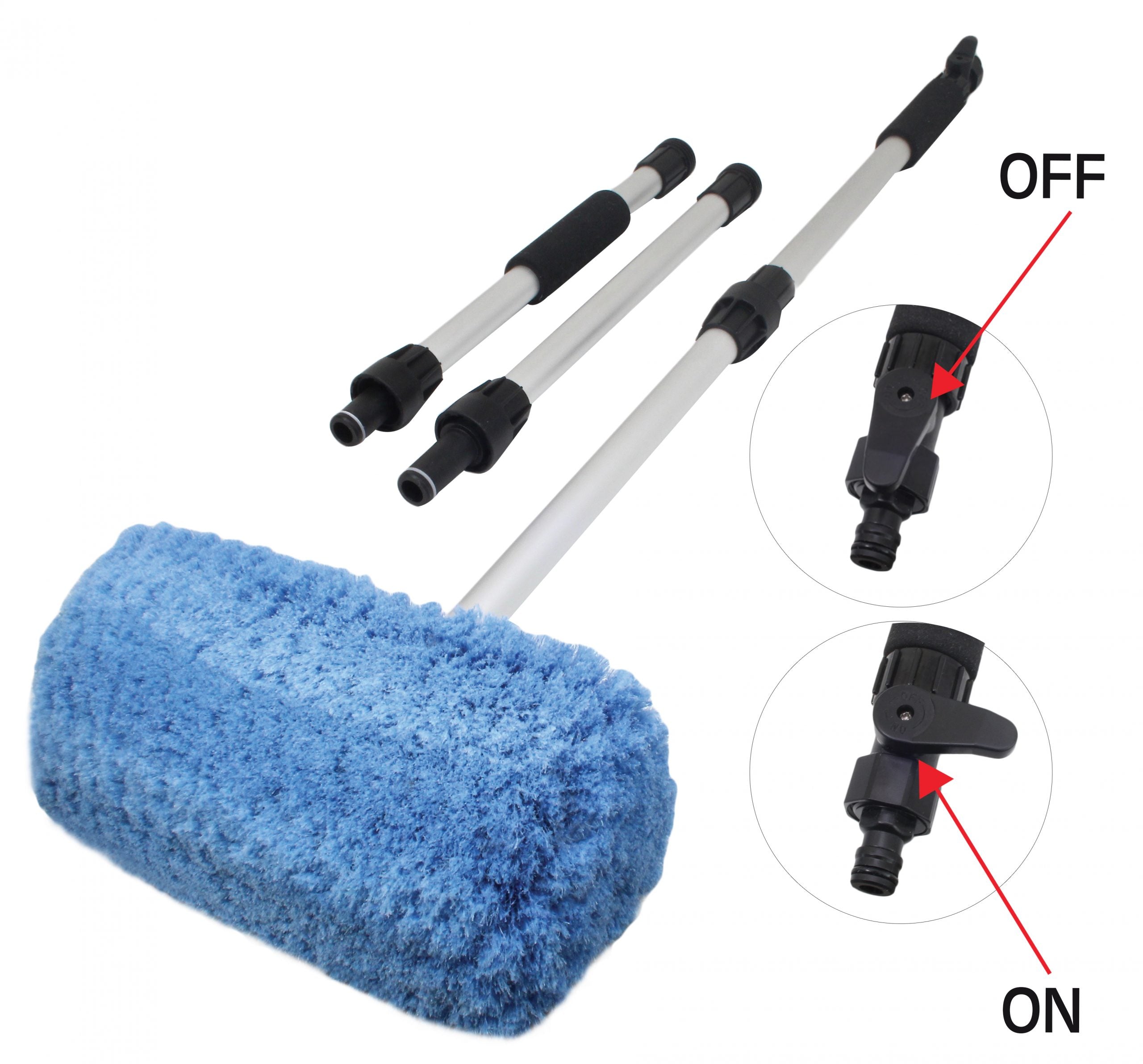 Βούρτσα Πλυσίματος 290 X 180 X 60mm Αυτοκινήτου Με Τηλεσκοπική Λαβή 100-1740mm